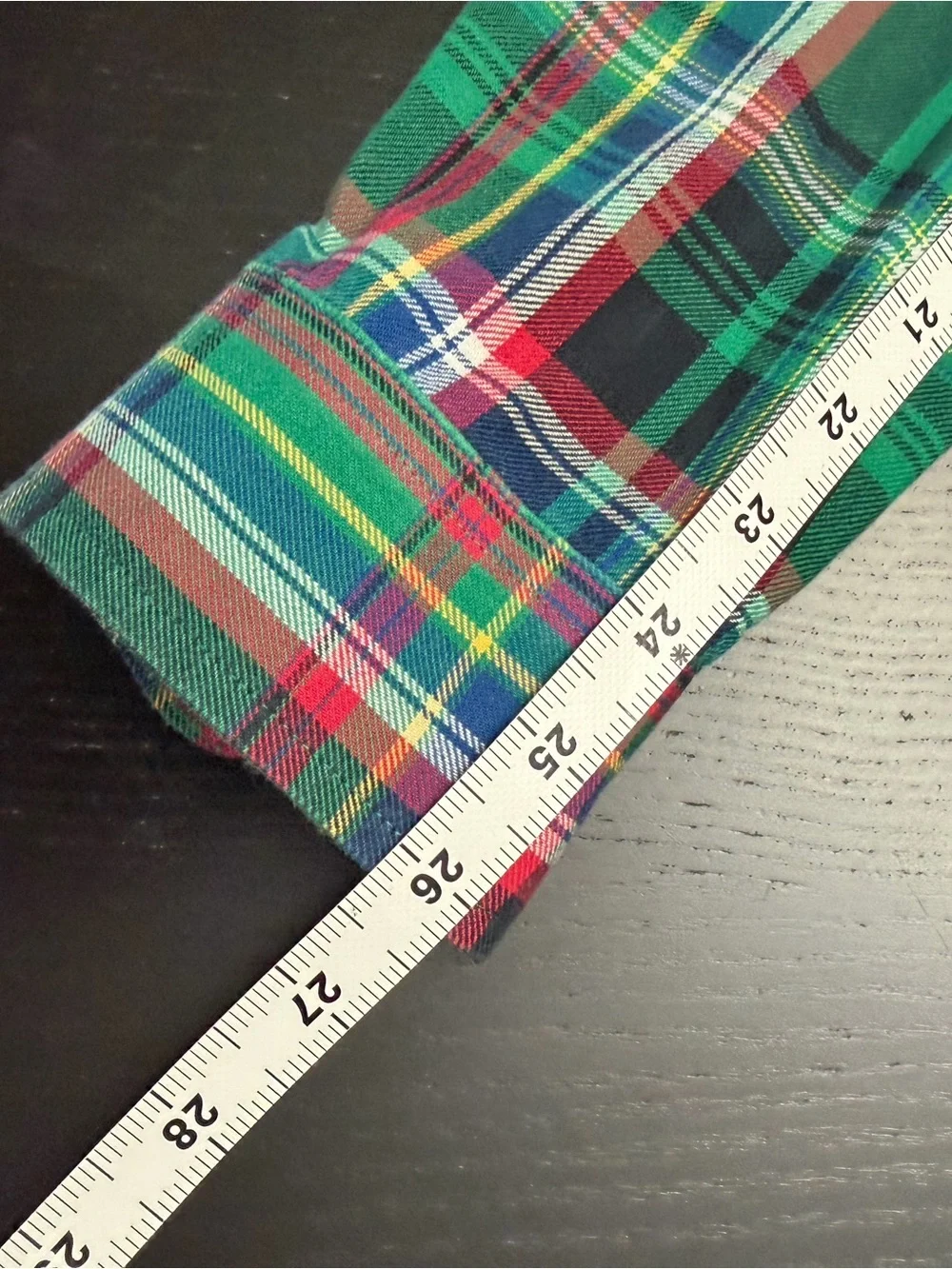 Ralph Lauren Green Plaid Button-Down Boys Shirt